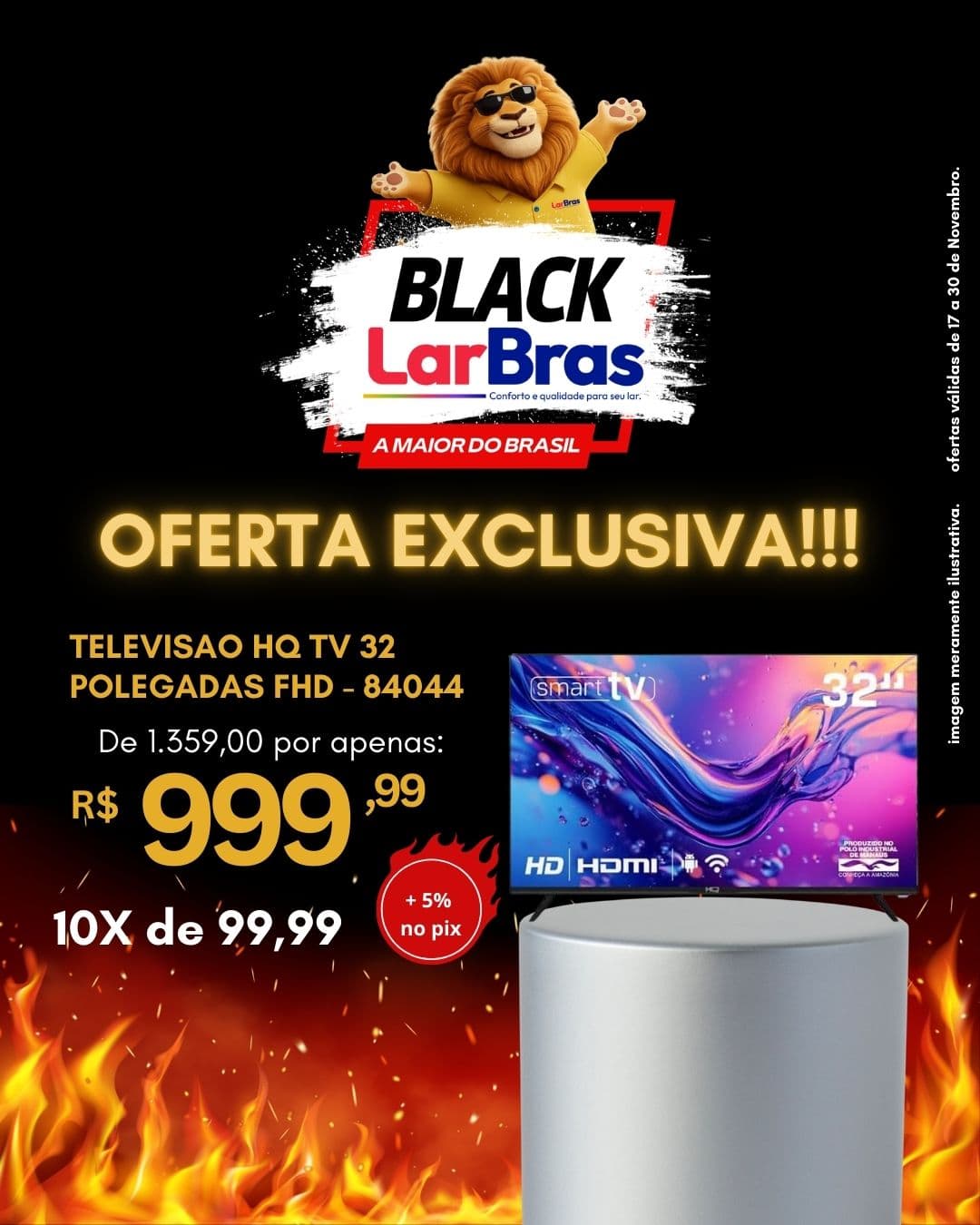 BLACK FRIDAY LARBRAS - TVS COM SUPER DESCONTO